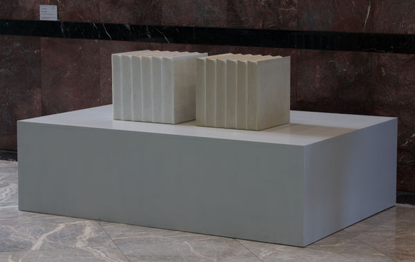 Drift, 2006 Chicksgrove limestone and Carrara marble 38 x 84 x 37 cm Photo © Heini Schneebeli / Bridgeman Images