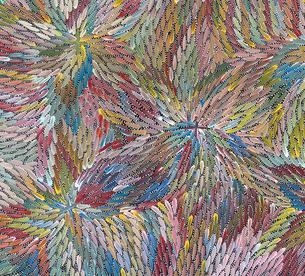 Bernadine Kemarre Johnson - Bush Medicine Leaves by Bernadine Kemarre Johnson, 2025