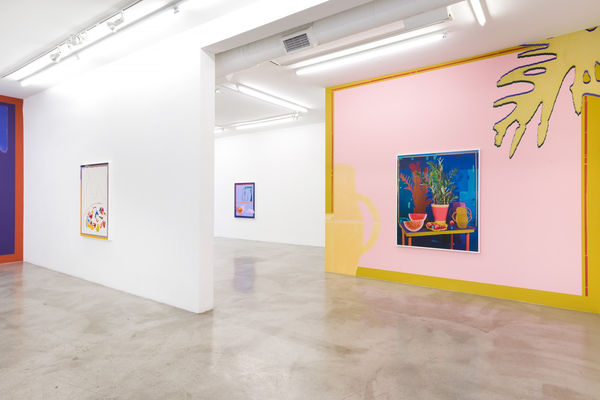 Installation view of Daniel Gordon: Selective Color at M+B, 2017