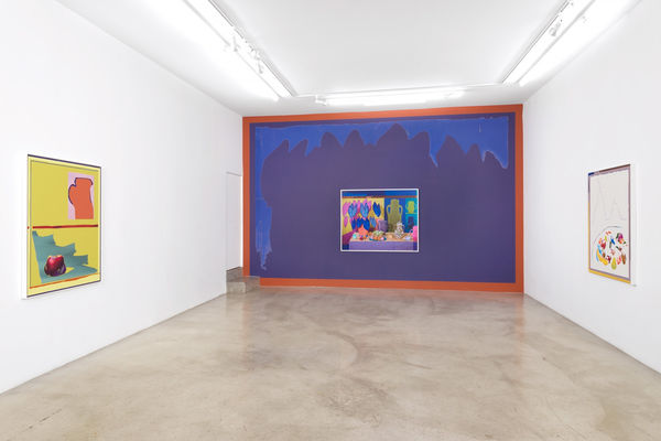 Installation view of Daniel Gordon: Selective Color at M+B, 2017