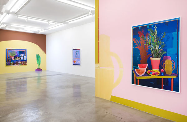 Installation view of Daniel Gordon: Selective Color at M+B, 2017