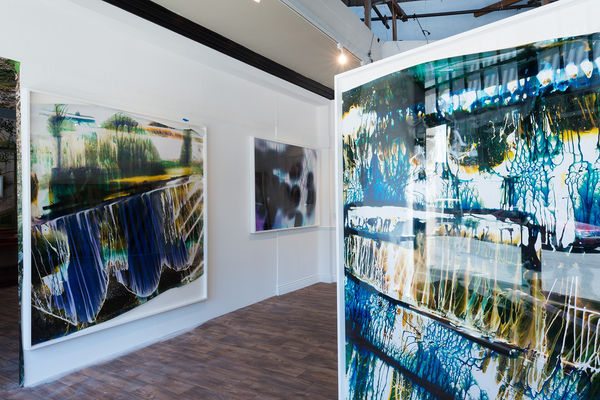 Installation view of Mariah Robertson at Paris Photo Los Angeles, 2014