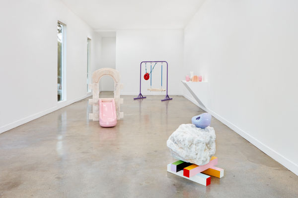 Installation view of Nevine Mahmoud: foreplay II at M+B Doheny, December, 2021 - January 22, 2022