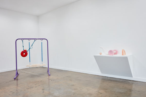 Installation view of Nevine Mahmoud: foreplay II at M+B Doheny, December, 2021 - January 22, 2022