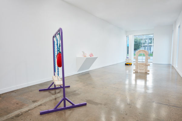Installation view of Nevine Mahmoud: foreplay II at M+B Doheny, December, 2021 - January 22, 2022