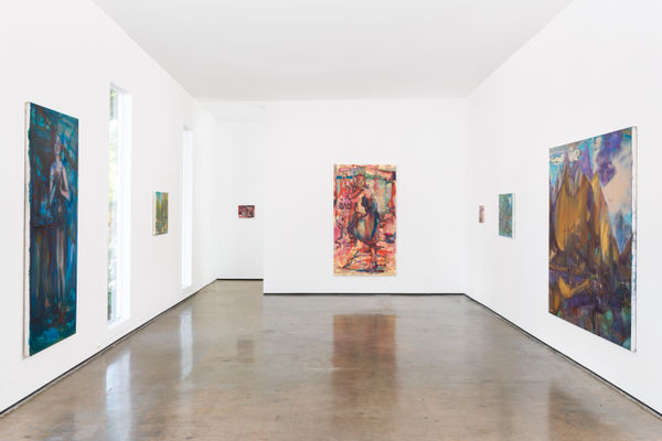 Installation view of Angela Dufresne: Life is very precious, even right now, M+B Doheny, 2022