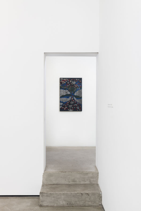 Installation view of Laís Amaral: Cement and Water at M+B, September 2022.