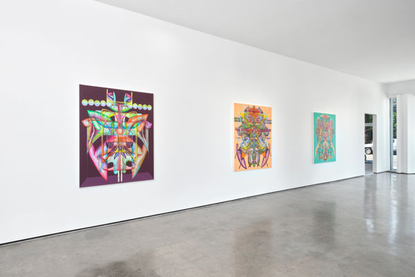Installation view of Nevena Prijic: Skin of the Sun at M+B Doheny, 2022