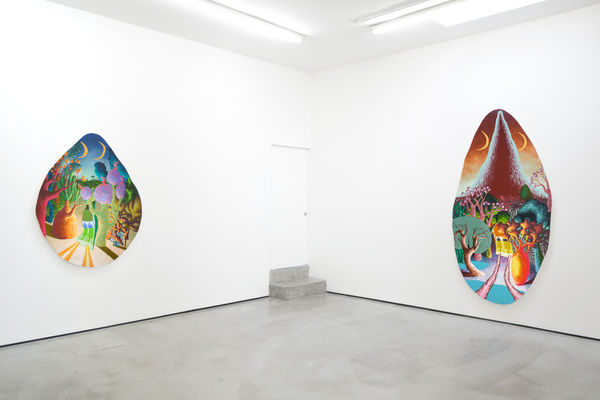 Installation view of Eliot Greenwald: Listening Arm at M+B, Los Angeles, 2023