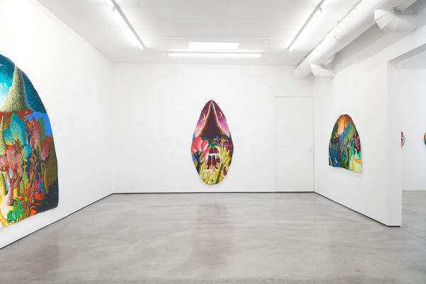 Installation view of Eliot Greenwald: Listening Arm at M+B, Los Angeles, 2023