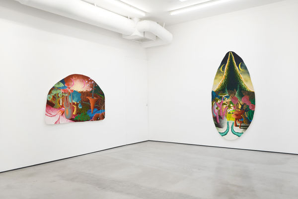 Installation view of Eliot Greenwald: Listening Arm at M+B, Los Angeles, 2023