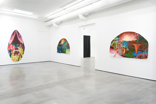 Installation view of Eliot Greenwald: Listening Arm at M+B, Los Angeles, 2023