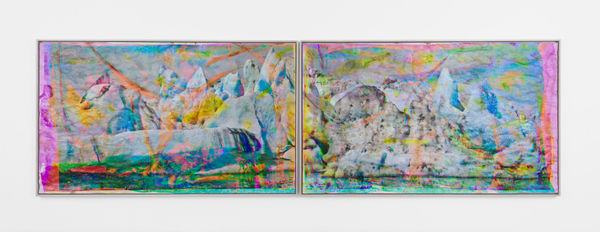 Matthew Brandt, Vatnajökull MYCD1 (diptych), 2018-2020