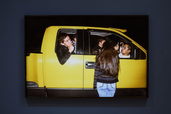 Inuuteq Storch. Photograph from Keepers of the Ocean. 2019. Digital inkjet print. Courtesy the artist and Wilson Saplana Gallery, Copenhagen. Installation view of Inuuteq Storch: Soon Will Summer Be Over, on view at MoMA PS1 from October 9, 2025 through February 23, 2026. Courtesy MoMA PS1. Photo: Steven Paneccasio