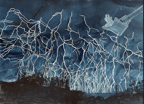 Jane Goldman, Traveling Light: Sightseeing, 22" x 30" inches