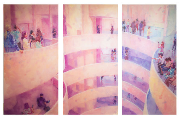 Marlon Portales Guggenheim, 2018 Oil on canvas 299.7 x 449.6 cm