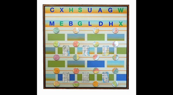 Carlos Rodriguez Cardenas American Landscape (1, diptych), 2016 Acrylic, mixed media on linen 121.9 x 121.9 x 7.6 cm