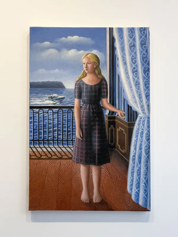 Amy Hill, Woman on a Deck, 2025