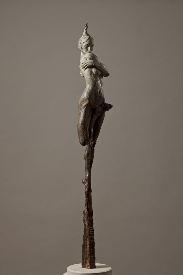 Richard MacDonald Contemporary Nude Spire II - Essence, 2012 Bronze 38.5" x 10" x 10"