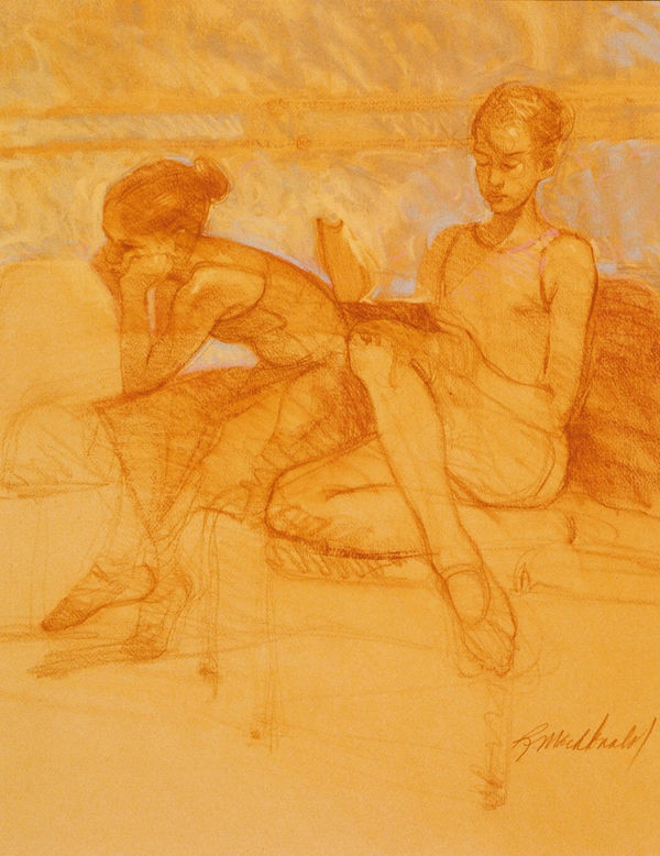 Richard MacDonald, Sisters Waiting, Archival Print
