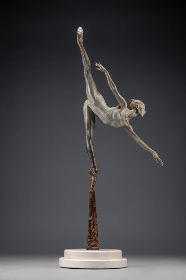 Richard MacDonald Penche Monet, Quarter Life, 2010 Bronze 39" x 20" x 9"