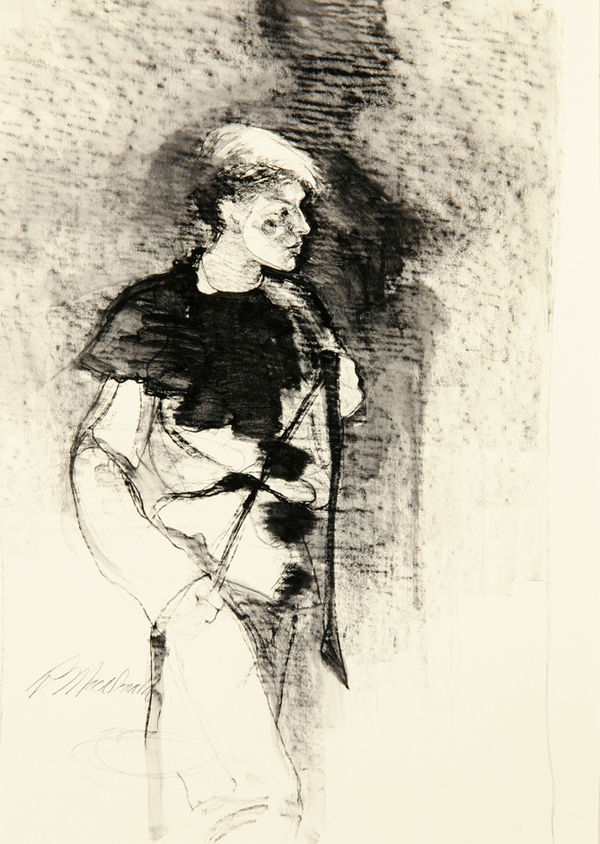 Richard MacDonald, Mime in Mime Shadow, Archival Print