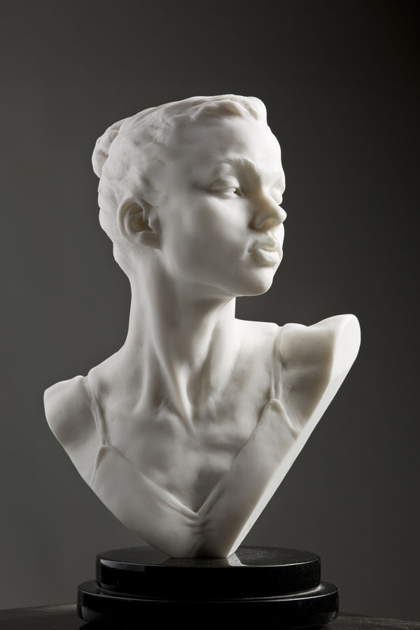 Richard MacDonald, Katherine Bust, Atelier, Marble Resin, 2017