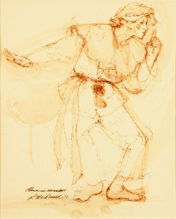 Richard MacDonald, Clown in Animation, Archival Print