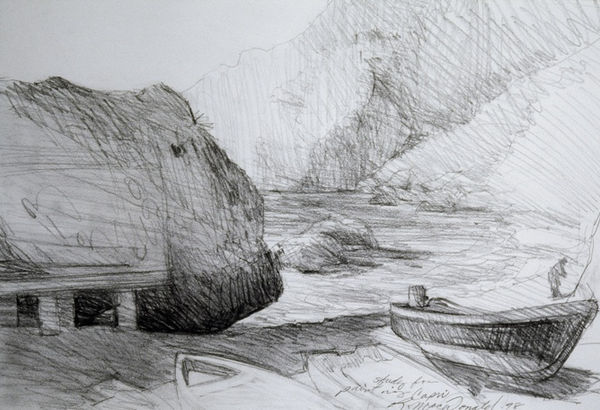 Richard MacDonald, Study for Painting Capri, Archival Print