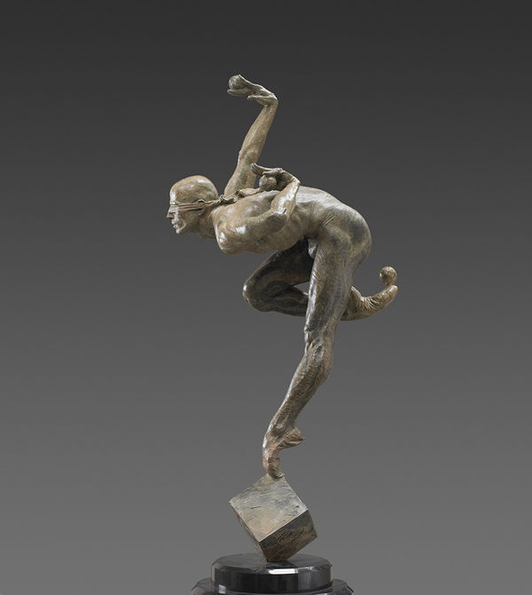 Richard MacDonald Blind Faith, Half Life, 2004 Bronze 51" x 15" x 21"