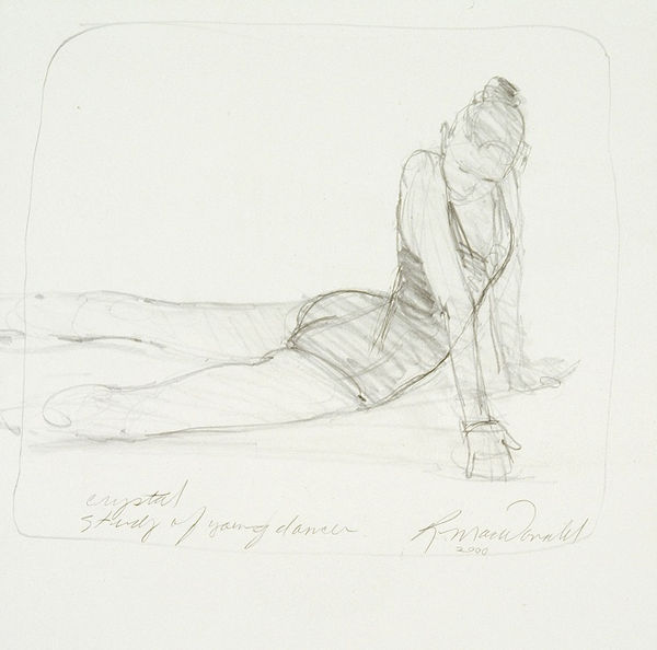 Richard MacDonald, Crystal, Study of Young Dancer, Archival Print