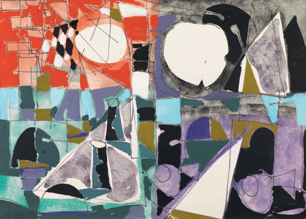 Claude Venard, Composition Abstraite aux Cercles