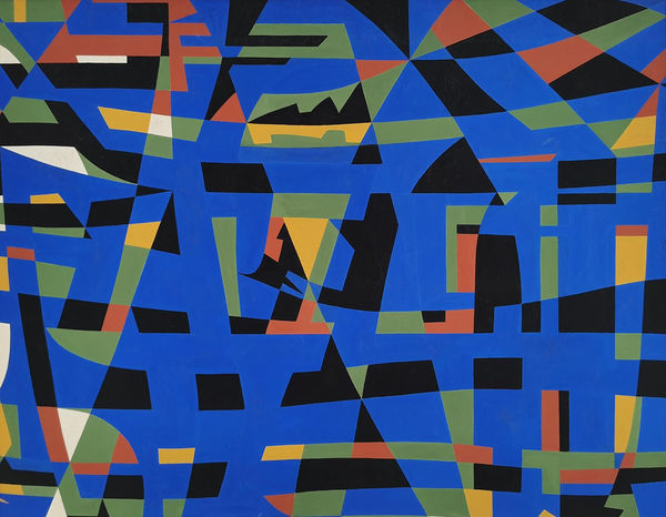 Othello Radou, Composition en bleu