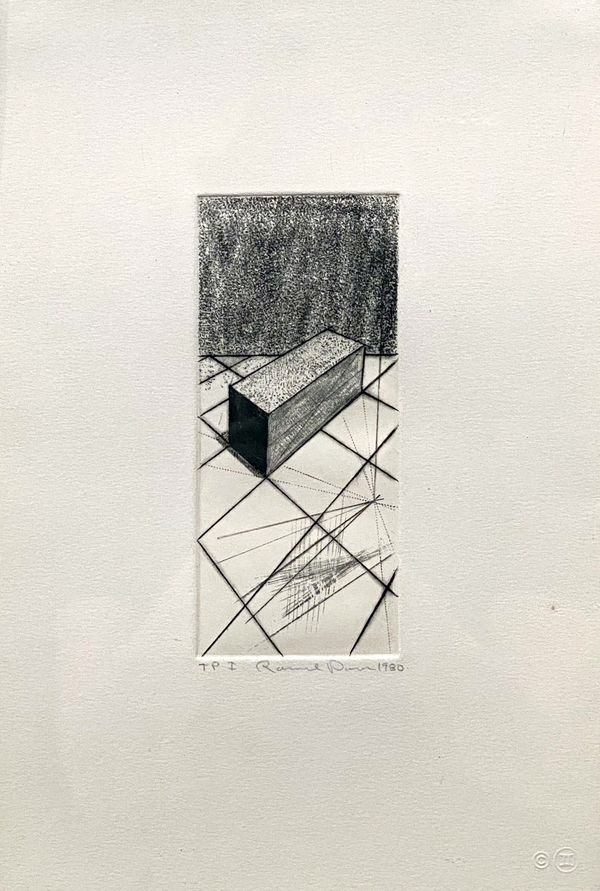 Ronald Davis Drypoint Eta Drypoint Etching Img 6215