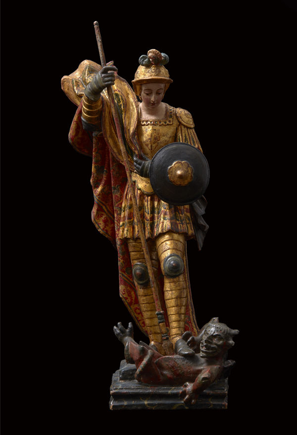 SAINT MICHAEL THE ARCHANGEL, Unidentified artist, Queretaro (Mexico), Late 17th-early 18th century