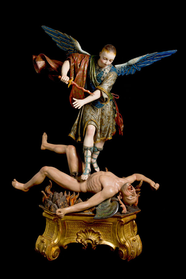 SAINT MICHAEL THE ARCHANGEL, Unidentified artist, new Granada, Quito School, 1750