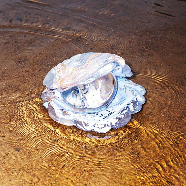 Glasmussla av Åsa Jungnelius i vattenbrynet