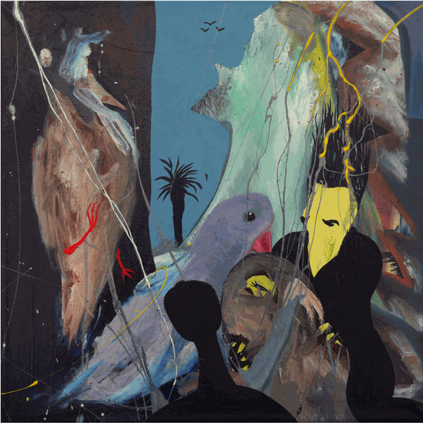 Medizin 2020 Resin, dispersion, oil on canvas 40 x 40 cm