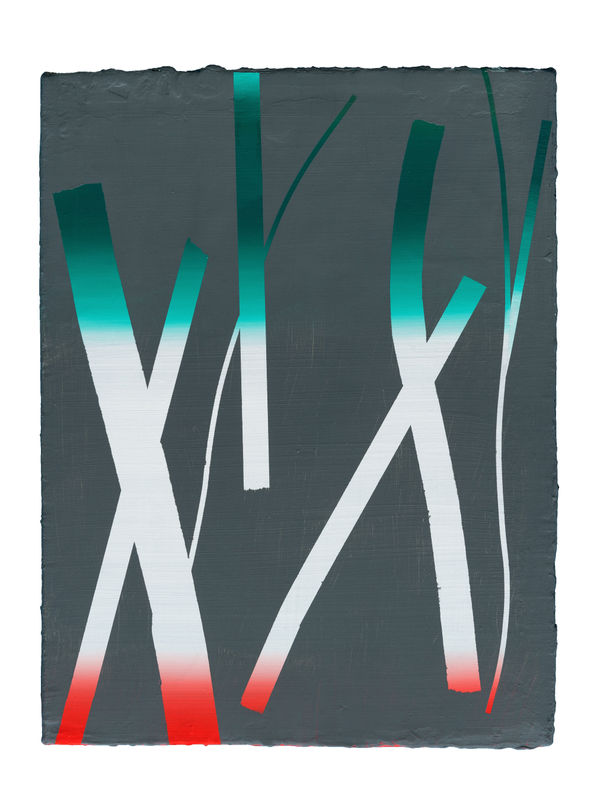 Ex Ex running after Ex why? 2013 Oil on canvas 40 x 30 cm