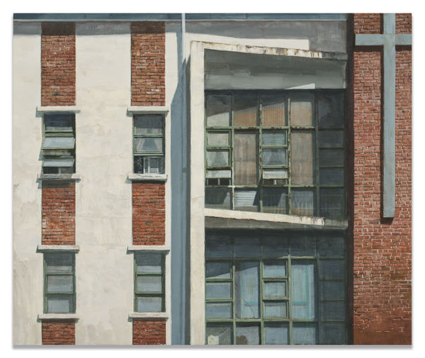 JAE HO JUNG Bawisam Church, 2020 Acrylic on Korean paper 60 x 72.5 cm