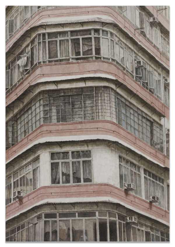 JAE HO JUNG Wanchai House, 2016 Acrylic on Korean paper 150 x 105 cm