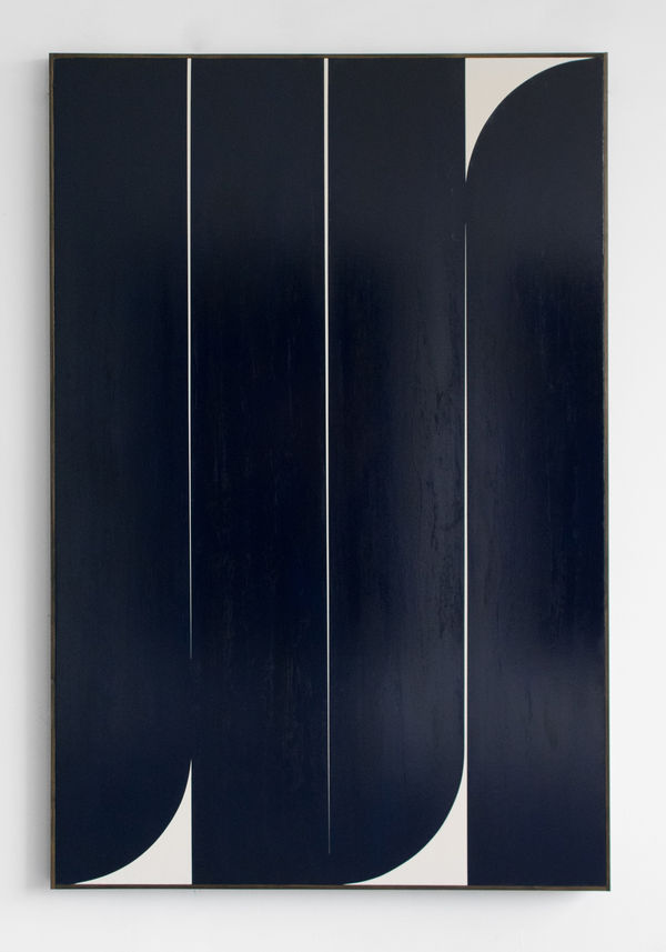 JOHNNY ABRAHAMS Dark Blue #3, 2019 Oil on canvas 183 x 122 cm