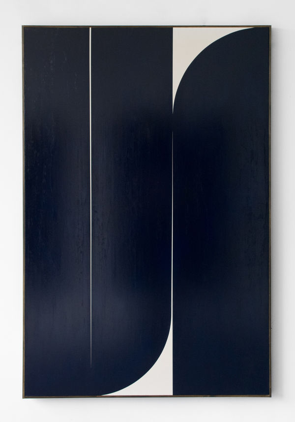 JOHNNY ABRAHAMS Dark Blue #4, 2019 Oil on canvas 183 x 122 cm