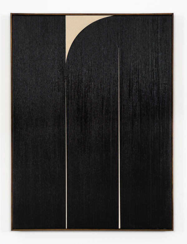 JOHHNY ABRAHAMS Black #1, 2019 Oil on canvas 82 x 62 cm