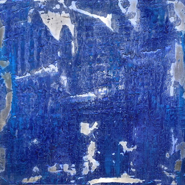 Resin and oil painting on aluminium plate. Ebb and flow series of contemporary art by Stephen Charlton