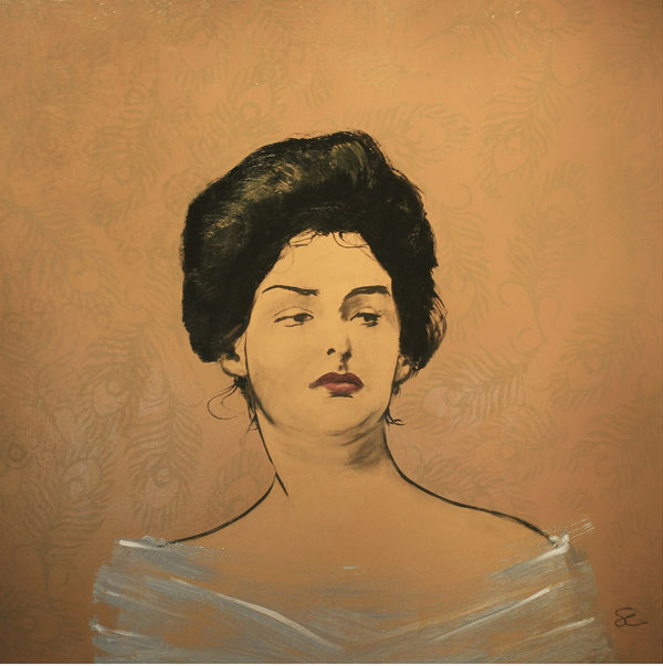 Dramatic portrait oil painting by artist Stephen Charlton