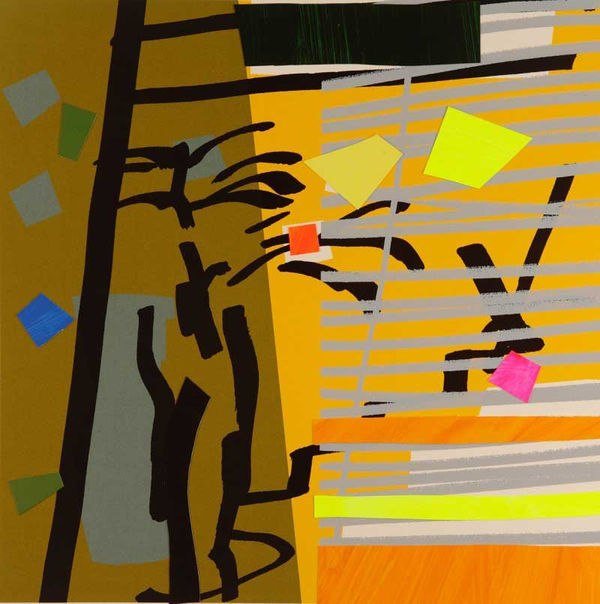Bruce McLean , Tree Fern and Shadow Yellow , 2015