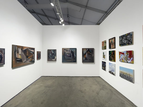 picture of the Harman Projects booth at Outsider Art Fair