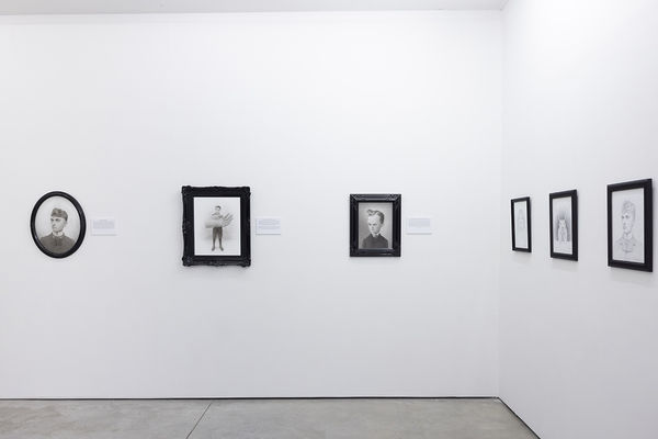 installation photo of travis louie exhibition