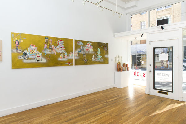 Install shot of Kefe exhibition in San Francisco